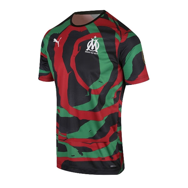 Tailandia Camiseta Marsella OM Africa 2021/2022 Negro Verde Rojo